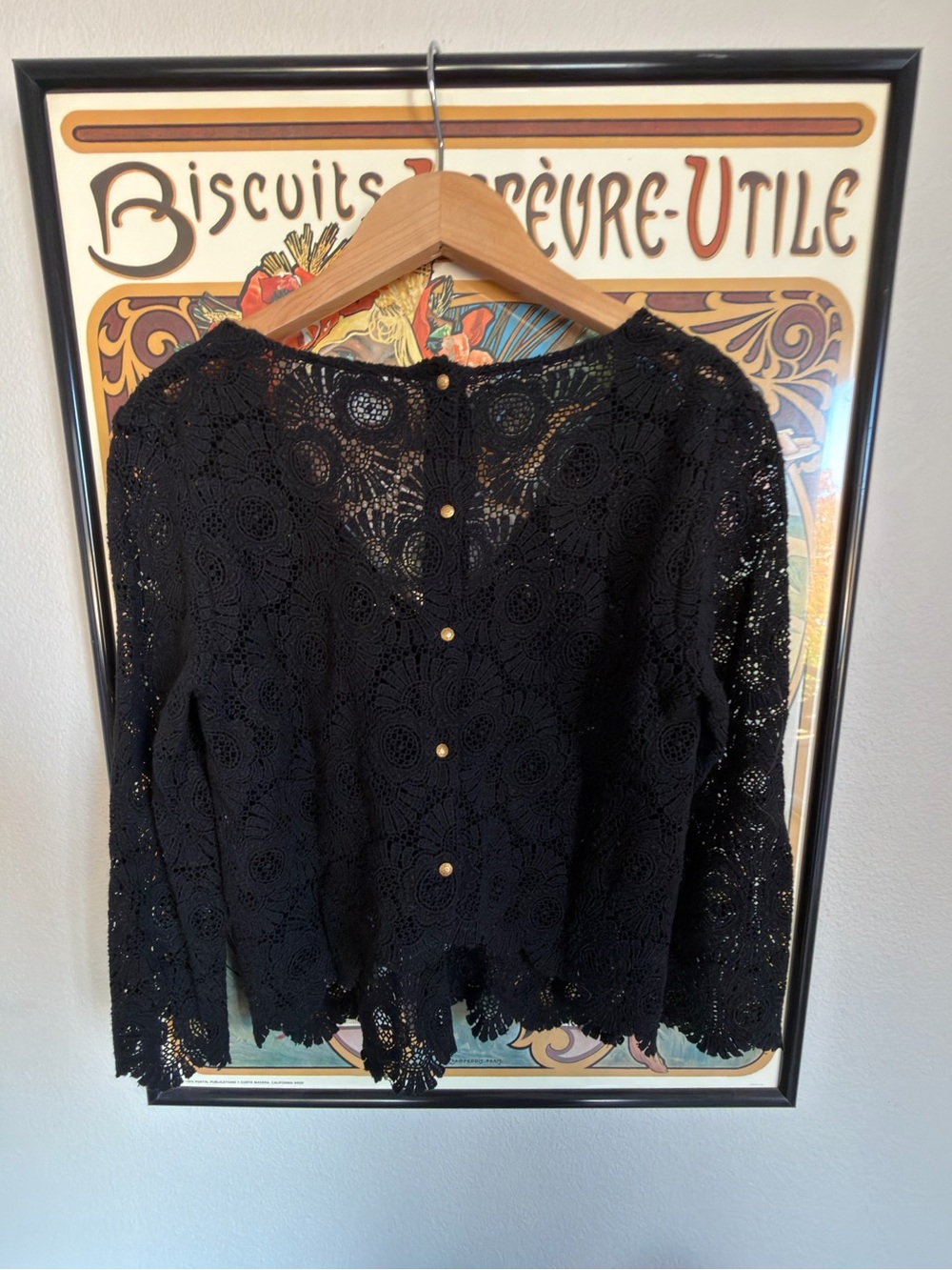 Sezane Black Lace Colette Blouse - FR 36 - Picture 3 of 8